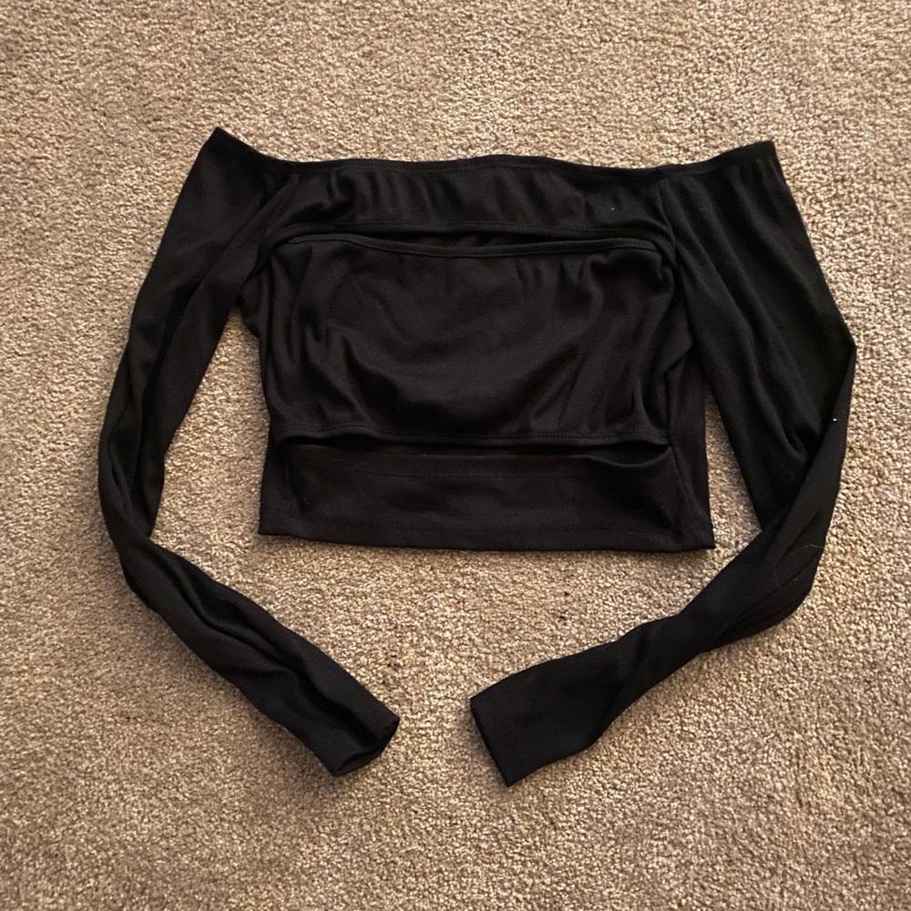 Shein Over the Shoulder Crop Top
